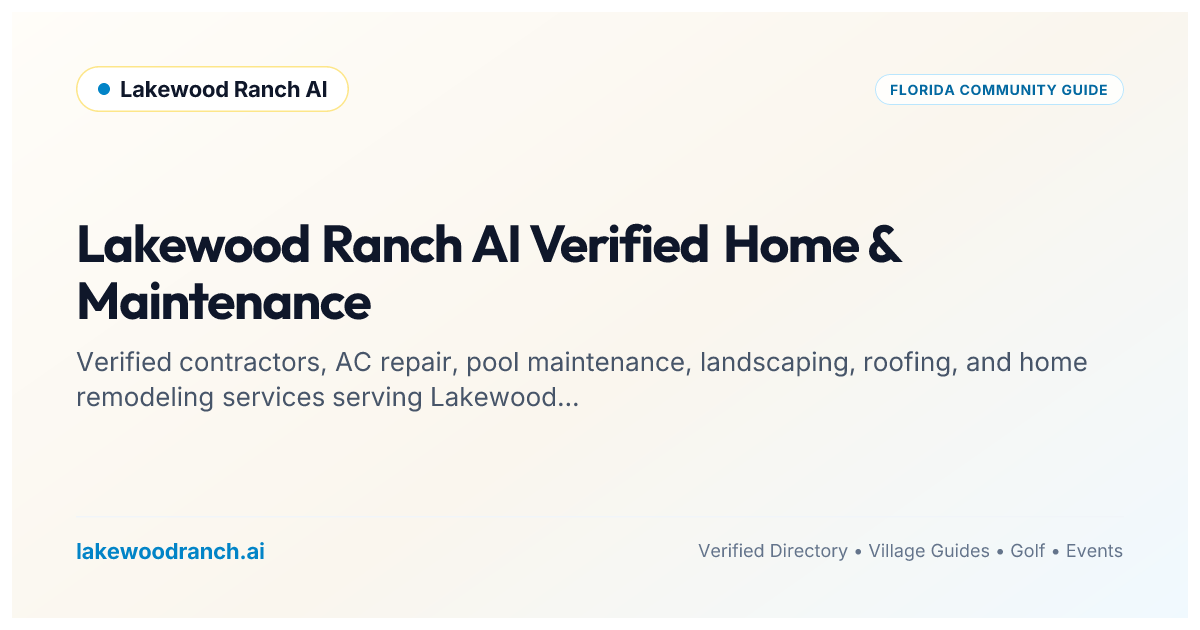 Lakewood Ranch AI